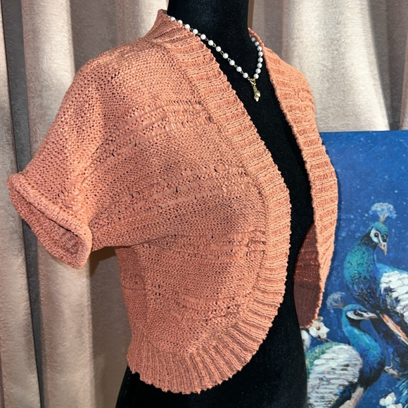 NWT Lucy & Laurel Size S Short Sleeved Cardigan - Picture 8 of 10